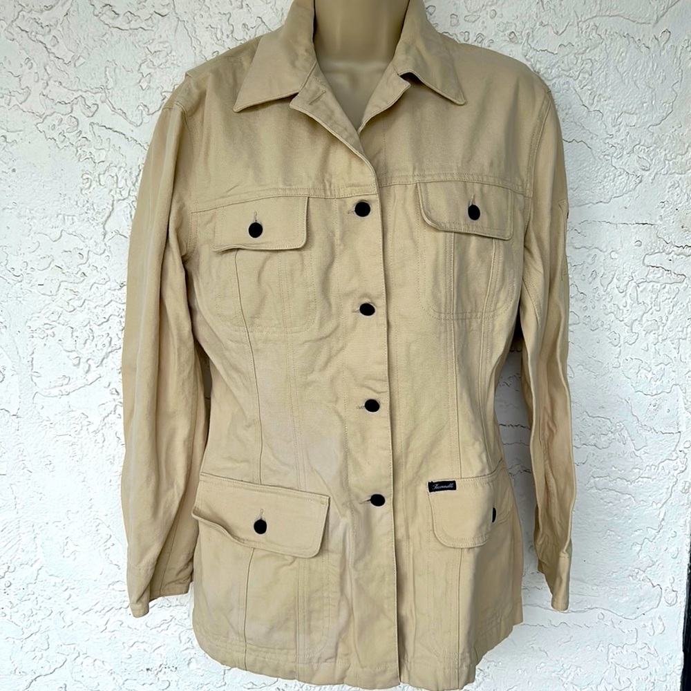 FACONNABLE Sturdy Cotton CREAM Military Jacket
